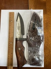 Damascus Hunting Knife Custom HandMade - Hand Forged Damascus Steel Blade