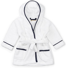 Bathrobe, Terry Hooded Bathrobe, 100 Organic Clothes for Girls  Boys, Sizes fo