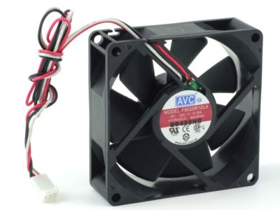 AVC F8025R12LA CPU Processor Heatsink Ventilator Fan/Prozessor-Lüfter 80mm 3-Pin
