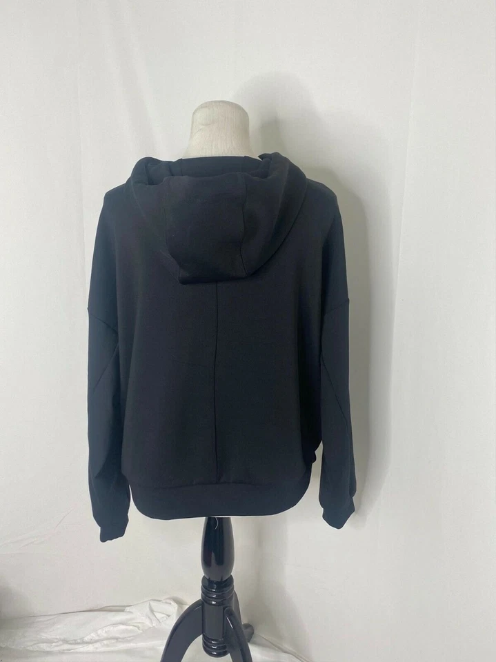 Women’s Medium Hoodie Lou and Grey Full Zip Black Athletic Long Sleeve - Image 4 of 4
