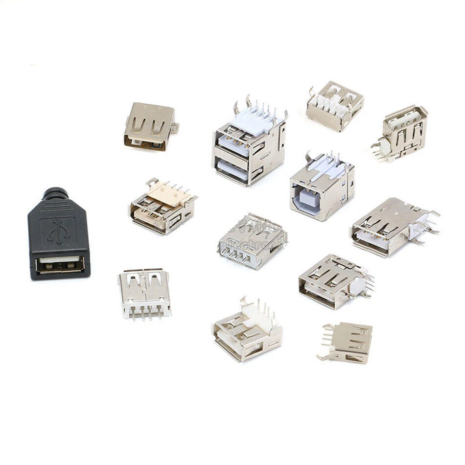 A/B Female Printed Circuit Board Horizontal Mounting USB Socket PCB Connectors - Image 4 of 4