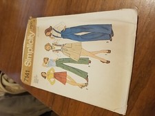 1975 Simplicity 7141 Size 10 Waist 25" Miss. Cut