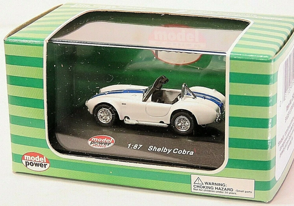 MODEL POWER SHELBY COBRA white HO scale 1:87 New 19225 - Image 2 of 4