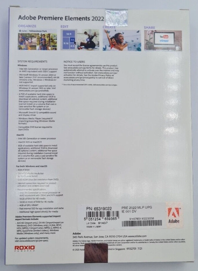Adobe Premiere Elements 2022 Upgrade BOX - Bild 2 von 2