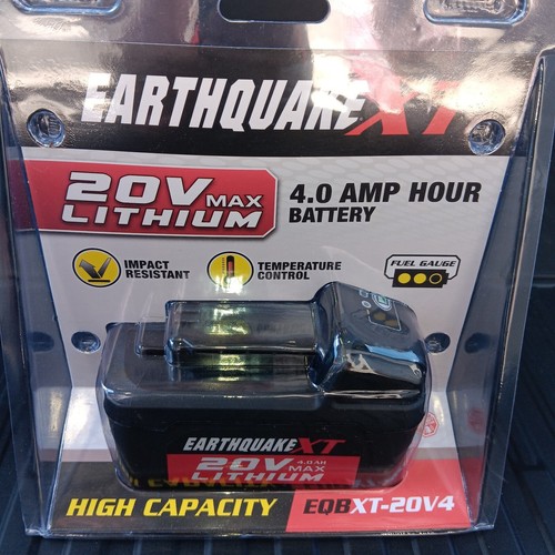 Earthquake XT 20V Max Lithium High Capacity 4Ah Battery EQBXT20V4