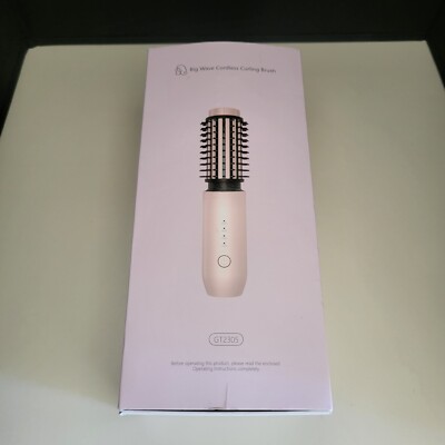 Big Wave Cordless Curling Brush, 2024 Travel Curling Iron Mini