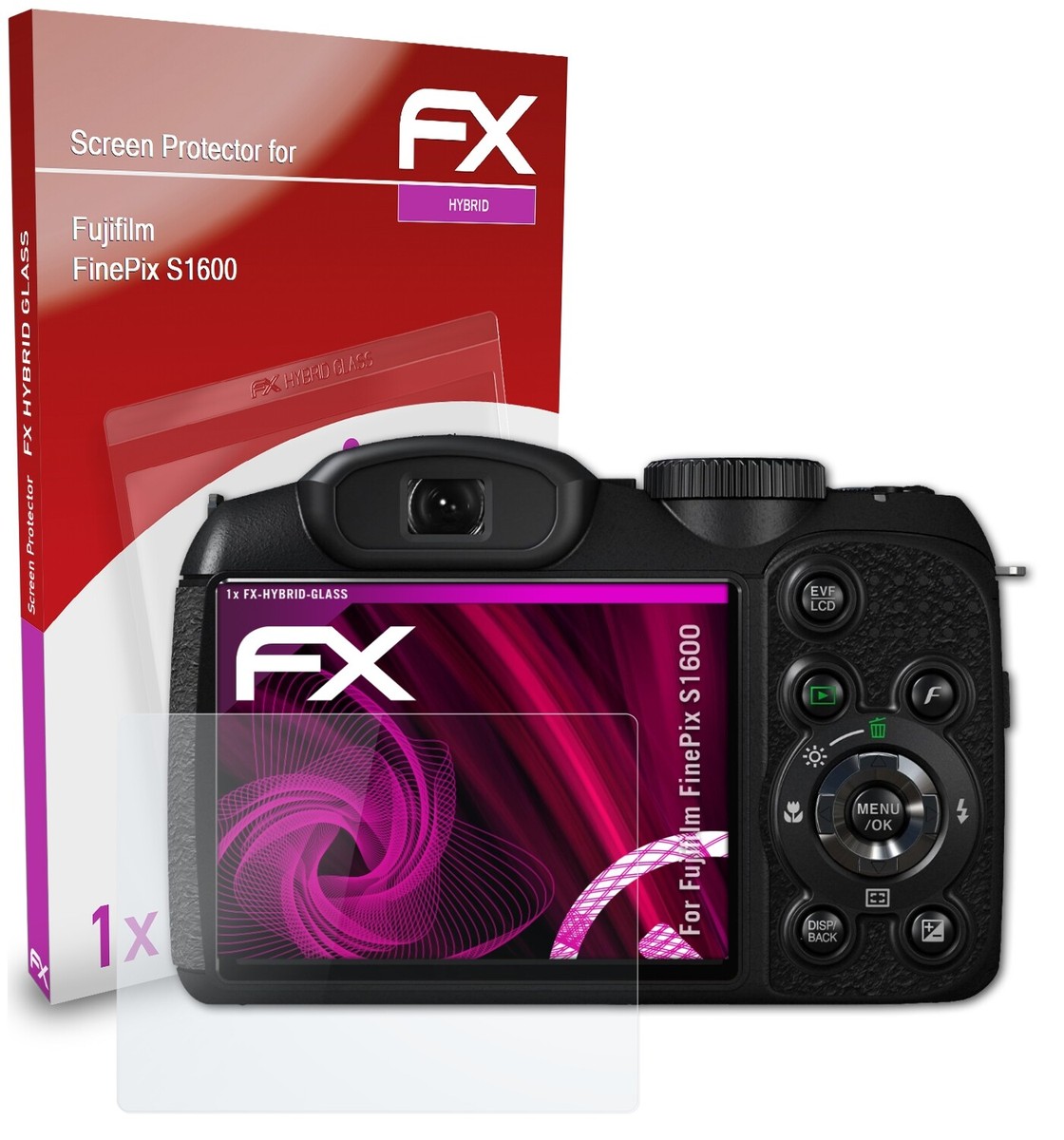 Protection écran AtFoliX Pour Fujifilm FinePix S8600 - Verre Trempé 9H - Fabriqué En Allemagne