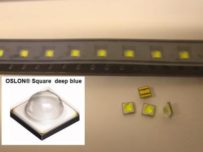 5 Stück/ 5pieces OSRAM OSLON Square POWER LED Color Deep Blue 453nm >2W LD CQAR