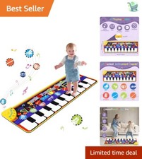 Interactive Musical Piano Playmat for Toddlers - 28 Melodies  Instrument Sounds