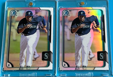 2ct. 2015 BOWMAN CHROME - REFRACTOR - JORDY LARA (RC's) #63 (SP's)