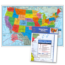 Large Map of United States USA - Poster Size 40" x 28" - Brand New - Wall Map