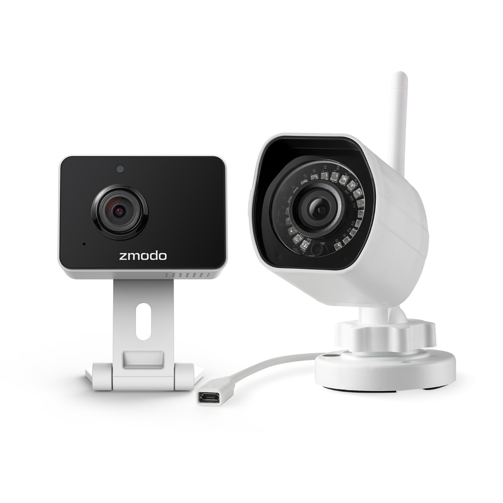 Zmodo Cameras Indoor & Outdoor Camera Bundle, 1080p HD Two-W