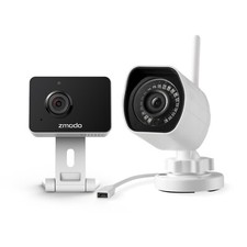 Zmodo Cameras Indoor  Outdoor Camera Bundle, 1080p HD Two-Way Talk Night Vision
