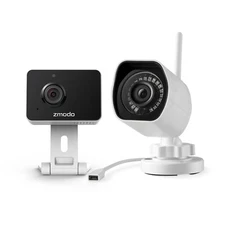 Zmodo Cameras Indoor & Outdoor Camera Bundle, 1080p HD Two-Way Talk Night Vision