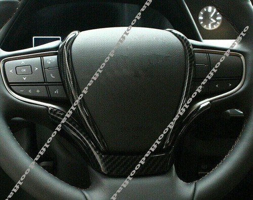 Carbon Fiber Inner Steering Wheel Cover Trim For 2016-2021 Honda Civic Si – Direct Fit, Black Carbon Look (60-Day Warranty)