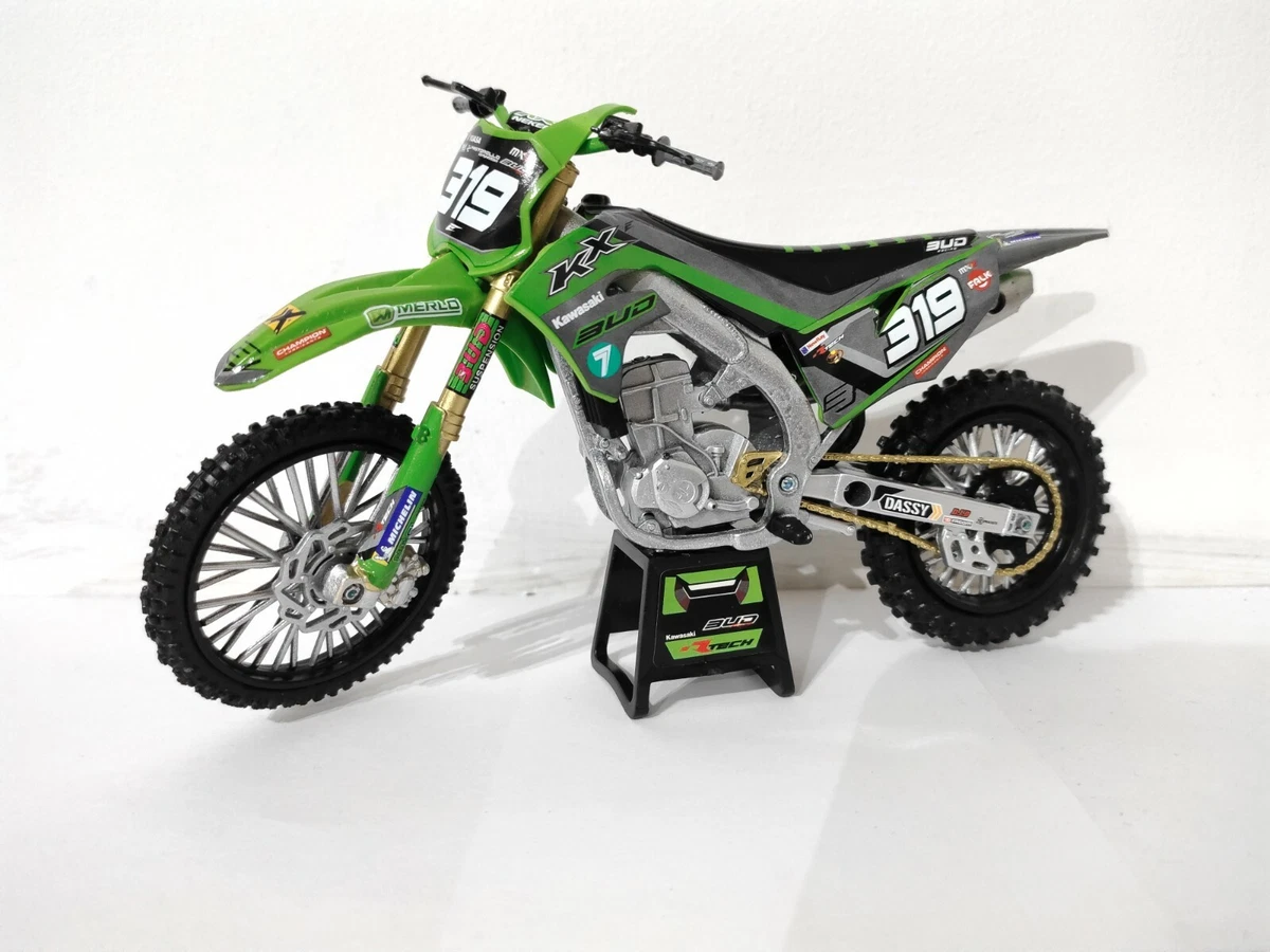 New Ray 1:12 #319 Bud Racing Kawasaki KXF 450 Toy Model Supercross MOTOCROSS