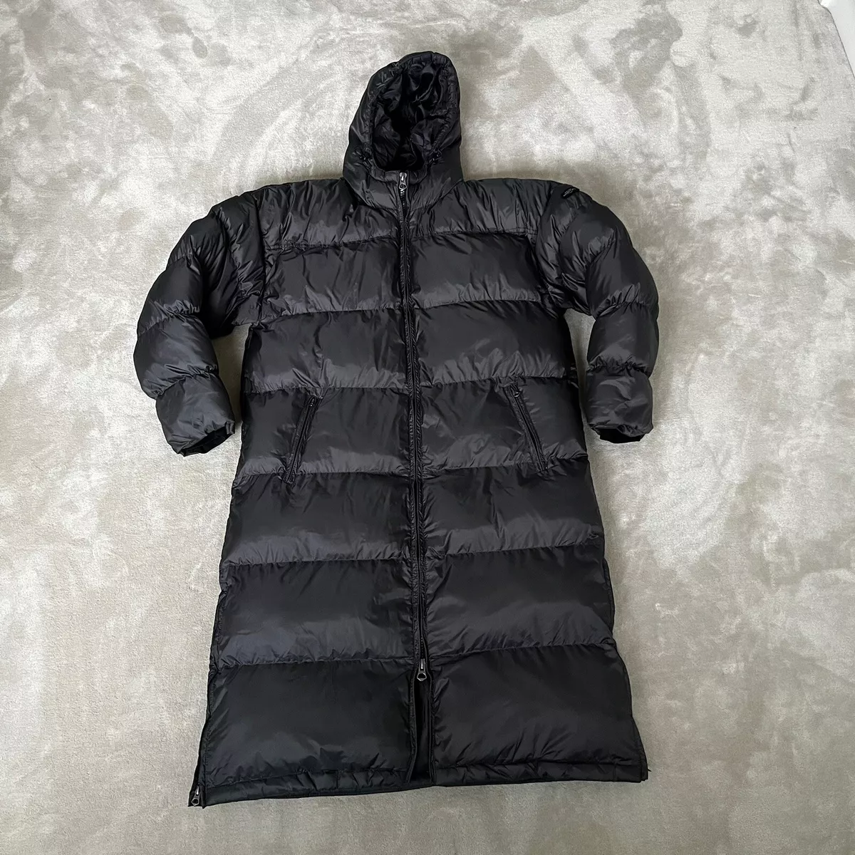 Schott Men s Long Puffer Jacket Large Charcoal NWOT