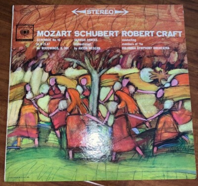 MOZART SCHUBERT ROBERT CRAFT SERENADE Columbia Webern PROMO STEREO LP MS 6344