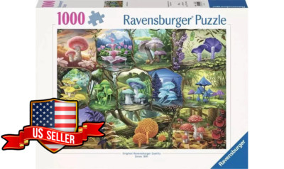 NEW SEALED Ravensburger 00424 Beautiful Mushrooms 1000Pc Jigsaw Puzzle US SELLER