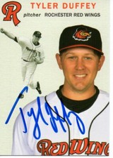 Tyler Duffey 2018 Rochester Red Wings Update SGA Autographed Signed Card