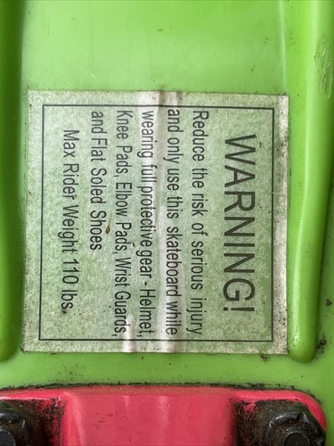 Kryptonics Torpedo Skateboard, Green Used 22 inches , No Garantí Years - Picture 5 of 11
