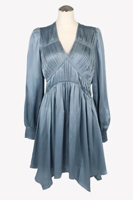 All Saints Damen Kleid Gr. 36 (UK 10) Blau A-Linie Dress