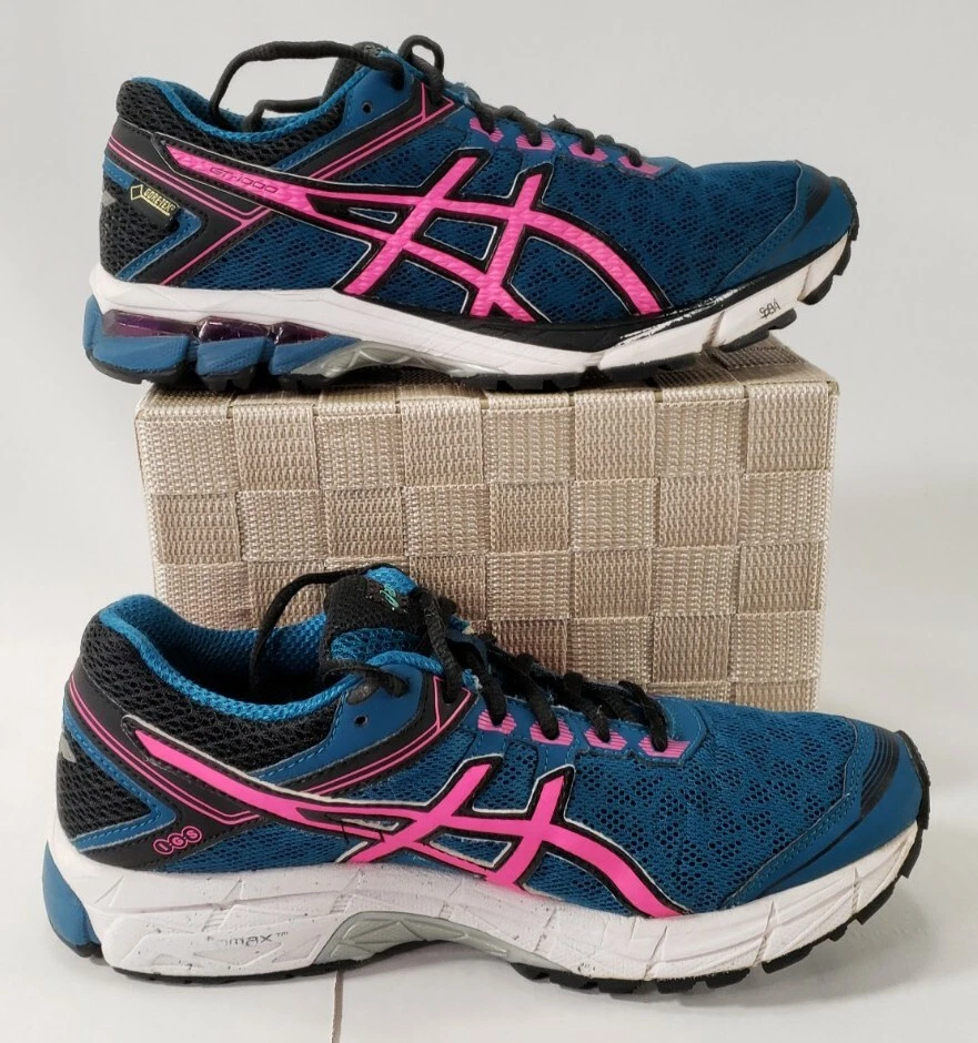 Asics 4 Gore Tex Running Shoes Womens Size 8 Duomax Gel IGS Blue