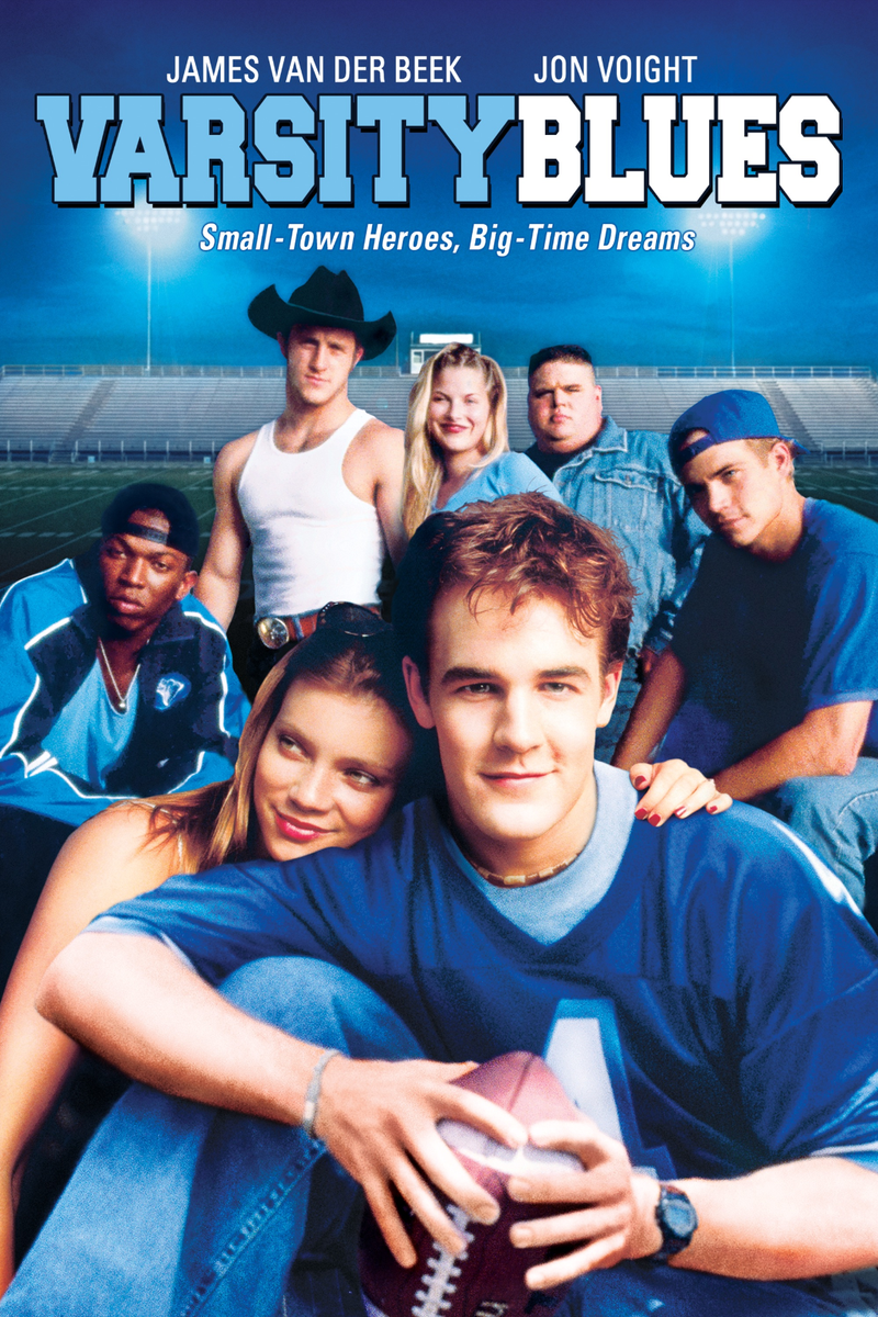 Varsity Blues Movie Poster Football James Van Der Beek Ron Lester