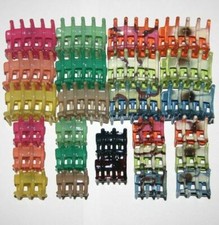 Women's Hair Claw Jaw Clip Basket Weave Stick Spike Retro Pattern Made in France
