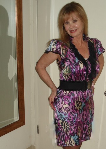 Postella Multicolor Leopard Silky Cap Sleeve Sheath Small S to Medium M NWOT - Picture 3 of 12