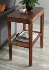 Wood End Side Table Living Room Sofa Coffee Storage Nightstand Small Square