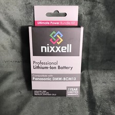 Nixxell Professional Lithium-Ion Battery 2016 Compatible w Panasonic DMW-BCM13