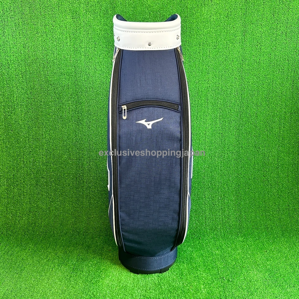 Carrito bolsa caddy Mizuno Golf NX.6 5 vías 9 x 47 pulgadas 2,6 kg azul marino/blanco modelo 2024 nuevo Foto 4 de 4