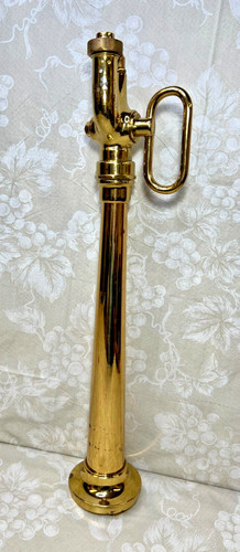 Polished Brass Fire Nozzle 24-5/8" Long Not Marked as to Brand