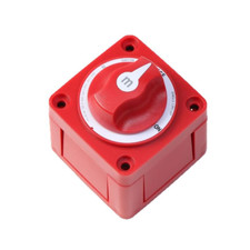 Blue Sea Systems 6006 m-Series Battery Switch ON/OFF with Knob Red