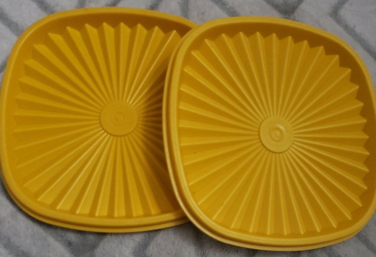 タッパーウェア  USED  ⑤ Vintage Tupperware #841-19 Light Orange Servalier 6.5