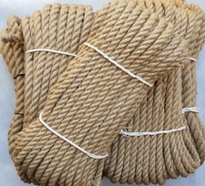 JUTESEIL 14-50 mm Tauwerk Naturhanf Tauziehen Hanfseil Gedreht Schnur Meterware