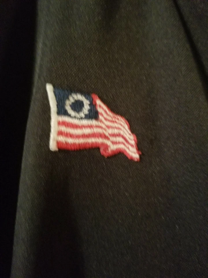 Pantalones de Golf Izod 34"X30" Bandera Americana Bordados Pantalones Azul Marino  Foto 2 de 4