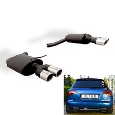 Ulter Duplex Sportauspuff für AUDI A4 Typ B7 2.0l TFSI quattro re li je 2x70mm