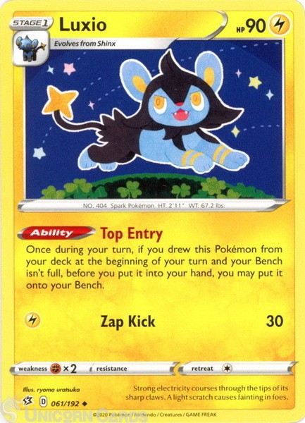 Luxio 061/192 Uncommon Mint Pokemon Card
