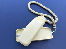 Vintage 70s Tan Trim line Rotary Phone