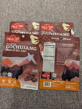 FieldTrip GrassFed Beef Jerky, GlutenFree, 28g Bag, 4 Pack, Gochujang Korean BBQ