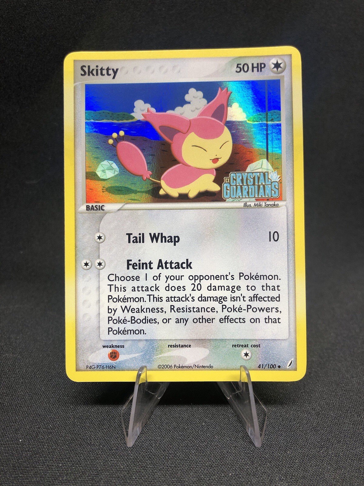 Skitty 41/100 Pokémon Crystal Guardians Stamped Reverse Holo NM