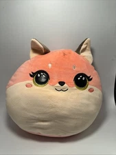 #N33- TY Squish a Boos/Squishy Beanies ROXIE the fox Pillow 9" size