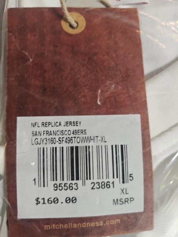 Camiseta deportiva Mitchell Ness blanca 1996 NFL Legacy 1996 de los San Francisco 49ers Terrell Owens #81 Foto 4 de 4