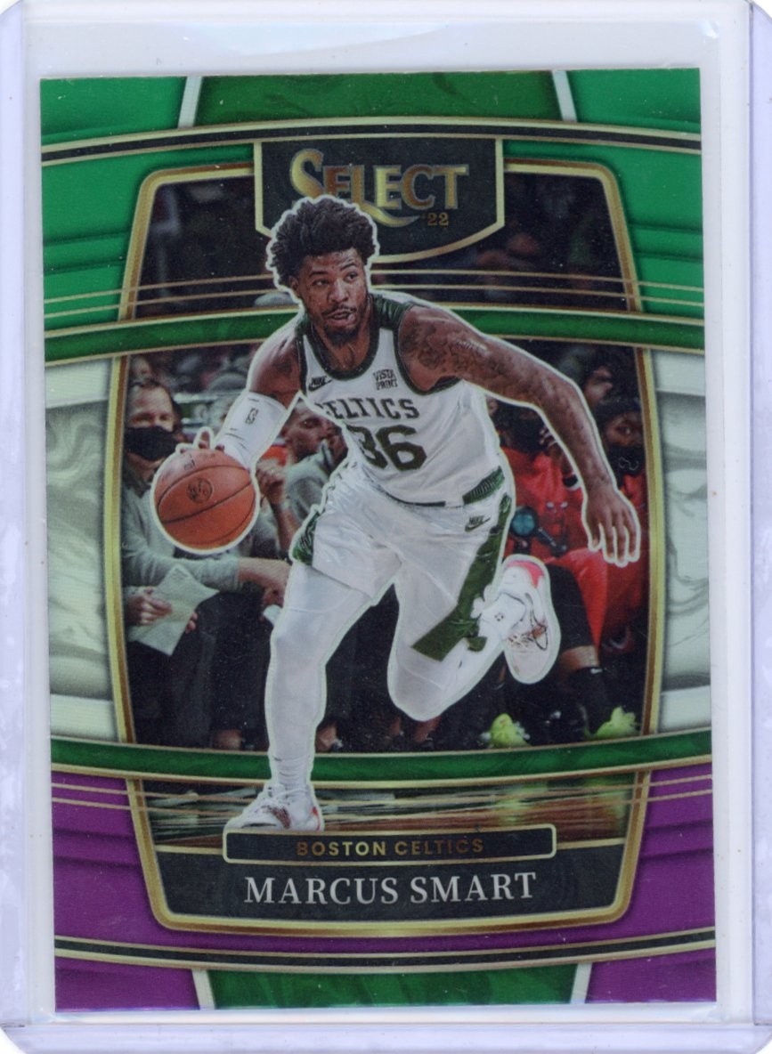 Marcus Smart 2021-22 Select Green White Purple Prizm #32 Boston Celtics