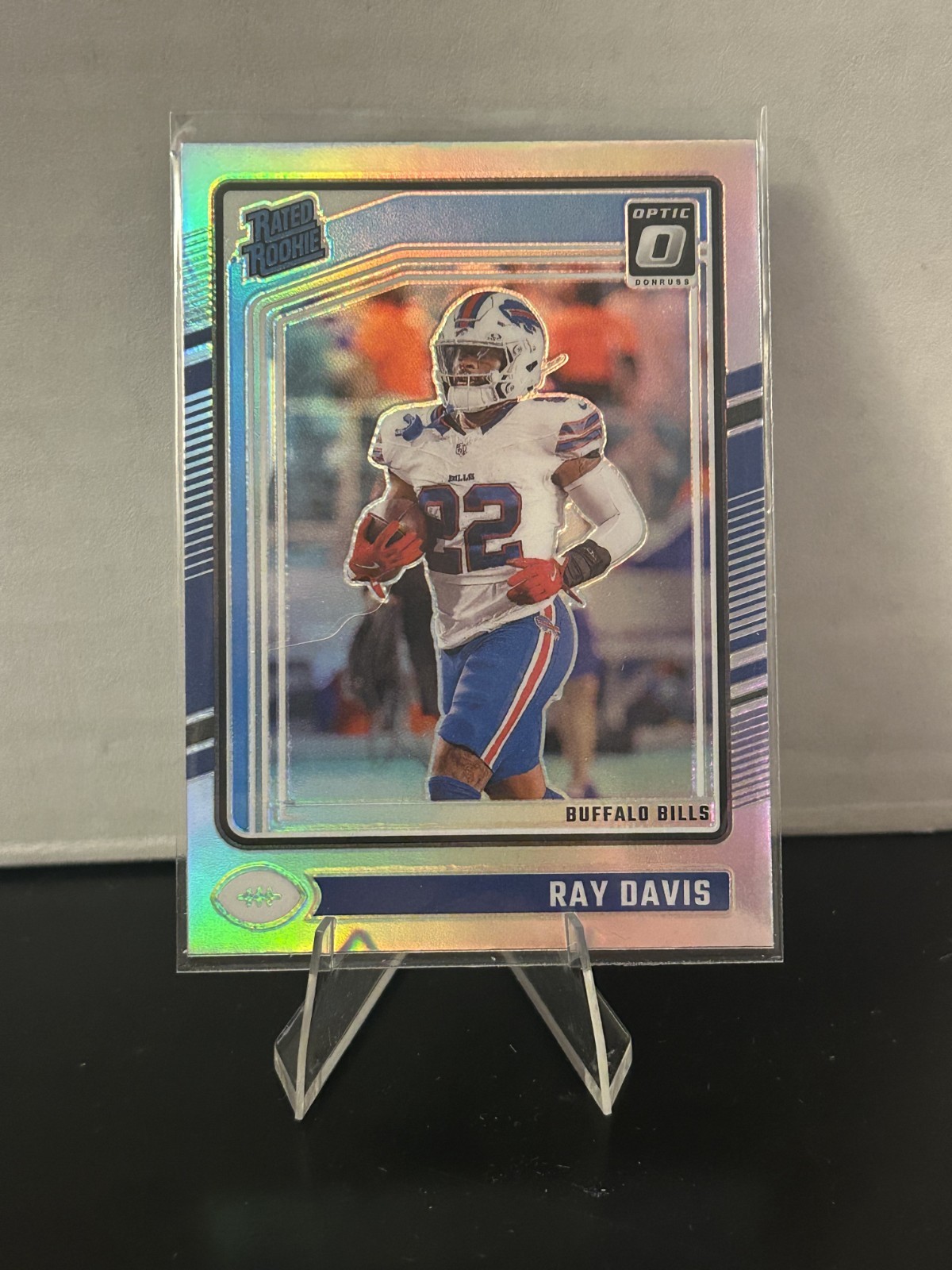 2024 Panini Donruss Optic - Rated Rookie Ray Davis #283 Holo Prizm (RC)