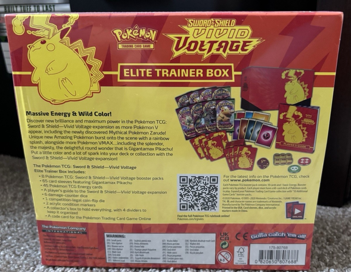 PokemonTCG Sword & Shield Vivid Voltage Elite Trainer Box