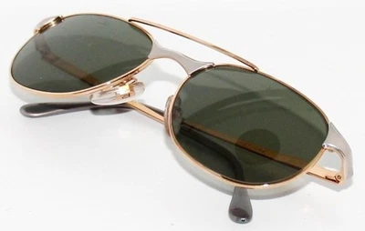 Vintage Vuarnet 042 Oro Metálico Retro Gafas de Sol PX3000 Verde Mineral Lente - Imagen 1 de 4