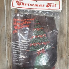 Vintage Fibre Craft Macrame Jingle Tree Christmas Kit New Sealed Wall Hanging